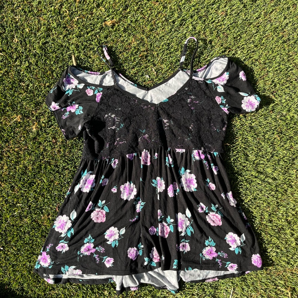TORRID Floral Babydoll Top